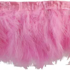 Belagio Feather Trim, 8" Wide, 2-Yard Piece, Pink