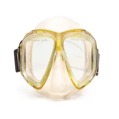 Swim Central 5.5" Yellow and Clear Pro Mask Swimming Pool Accessory