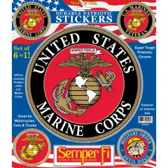 United States Marine Corps Sticker Set 10"