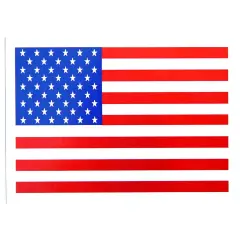 American Flag Sticker 3-3/4"X5"