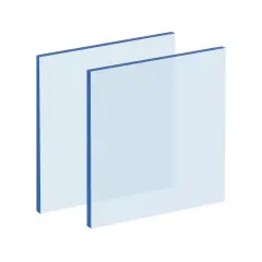 Fluorescent Blue Cast Acrylic Gloss 1/8" (12" x 20.4")