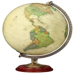 National Geographic Adams 12" Diameter Antique Ocean Illuminated World Globe