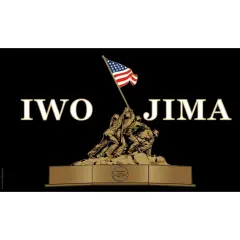 USMC Iwo Jima Flag with Grommets 3ft x 5ft