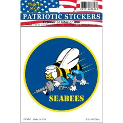 U.S. Navy Seabees Sticker 3-1/4"
