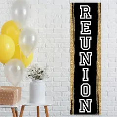 Big Dot of Happiness Reunited - School Class Reunion Party Front Door Decoration - Vertical Banner