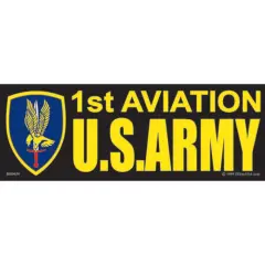 BM0059 Black U.S. Army 1st Aviation Sticker (3.5 x 10'')