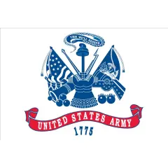 United States Army 1775 Flag On A Stick 12" x 18"