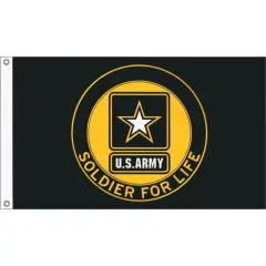 United States U.S. Army Soldier For Life 3ft x 5ft