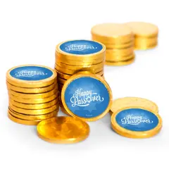 84ct Happy Passover Candy Chocolate Coins Party Favors (84 Pack) - By Just Candy