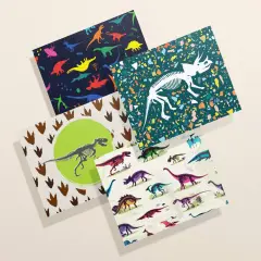 Dinosaur Card Set for Kids | Assorted Stationery for Thank You Cards or Birthday Cards | Blank Inside with Envelopes | 100% Sustainable