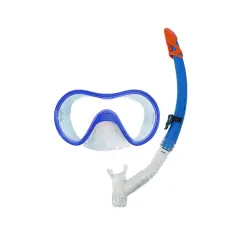 SwimWays 6.25" Blue Ocean Expedition Swimming Mask and Dry Snorkel Set