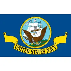 United States Navy Flag On Stick 4" x 6"
