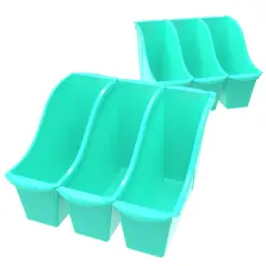 Small Book Bin, Teal (Case of 6)