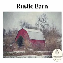 Rustic Barn -WinterDecoupage and Mixed Media Papers (Crafting size - 12x18 inches)