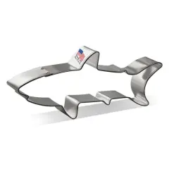 Shark Cookie Cutter 5.75 in B1598, CookieCutter.com, Tin Plated Steel, Handmade in the USA