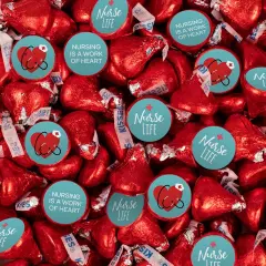 324ct Nurses Week Stickers for Hershey's Kisses or Lifesavers Mints Giveaways in Bulk - By Just Candy