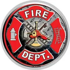 Fire Dept. Sticker 3-1/4"