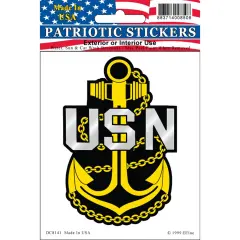 U.S. Navy Fouled Anchor Sticker 3-1/4"