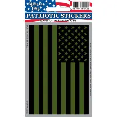 EagleEmblems DC0174 Sticker-USA,Flag Subdued (3x4'')