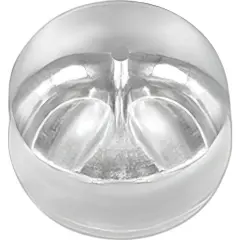 4 14K White Gold Friction Ear Nut with Silicone Cushion 5.00mm Wide x 4.2mm High