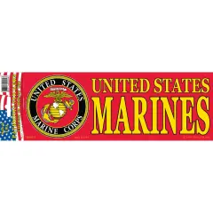 United States Marine Corps Bumper Sticker 3-1/4"X9"