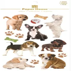 Paper House Puppies Dimensional Stickers