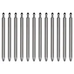 Makerflo 12 Pieces Craftable Stainless Steel Pens and Blanks for Epoxy, Vinyl, and Hydro-Dipping DIY Projects - Black Ink Gel Pens for Crafting & Gifting - Not for sublimation