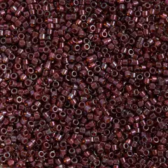 Miyuki Delica 50g Transparent Glass Beads, 11/0 Pink Topaz DB0129