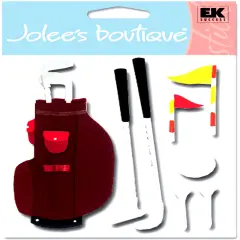 Jolee's Boutique Tee Off Time Dimensional Stickers