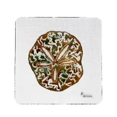 Betsy Drake Sand Dollar Neoprene Coaster Set of 4