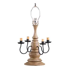 Harrison Lamp Base in Pearwood