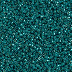 Miyuki Delica 5.2g Duracoat Galvanized Glass Beads, 11/0 Peacock Blue DB2513