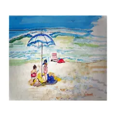 Betsy Drake Children At The Beach 30 X 50 Inch Comfort Floor Mat