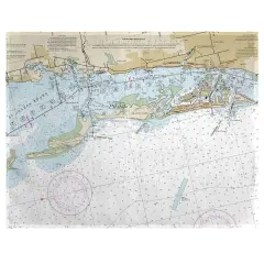 Betsy Drake Clearwater Harbor, FL Nautical Map Place Mat Set of 4