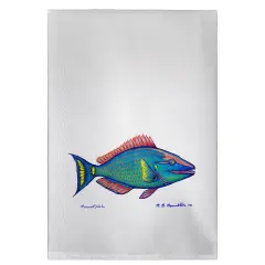 Betsy Drake Parrot Fish Guest Towel