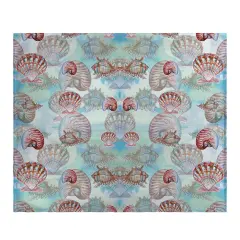 Betsy Drake Assorted Shells Throw Blanket