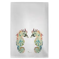 Betsy Drake Betsy's Seahorses Guest Towel