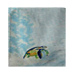 Betsy Drake Blue Sea Turtle Beach Towel