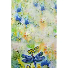 Betsy Drake Dragonfly's Garden Beach Towel Multicolor