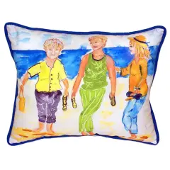 Betsy Drake Grandma At The Beach Extra Large 20 X 24 Indoor / Outdoor Pillow