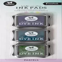 Studio Light Water-Reactive Ink Pads 3/Pkg-Nr. 17, Pastels