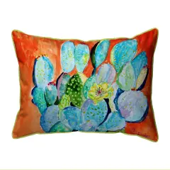 Betsy Drake Cactus II Extra Large Zippered Pillow 20x24 Multicolor