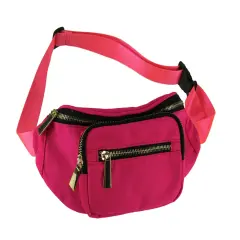 Nylon Canvas Fanny Pack with Hidden Pocket