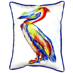 Betsy Drake Sylvester Pelican Extra Large 20 X 24 Indoor / Outdoor Pillow
