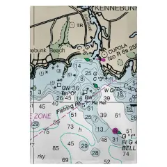 Betsy Drake Kennebunckport, ME Nautical Map Guest Towel