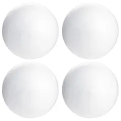 5 Inch Foam Balls for Crafts - 4 Pack Solid Spheres for Ornaments, DIY Projects
