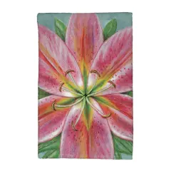 Betsy Drake Pink Lily Kitchen Towel