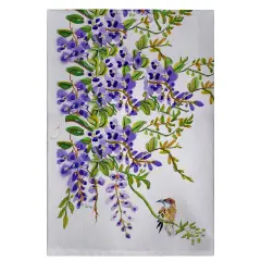 Betsy Drake Wisteria and Bird Guest Towel
