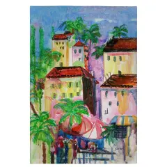 Betsy Drake Fun City II Guest Towel