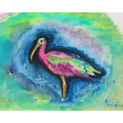 Betsy Drake Glossy Ibis Place Mat Set of 4